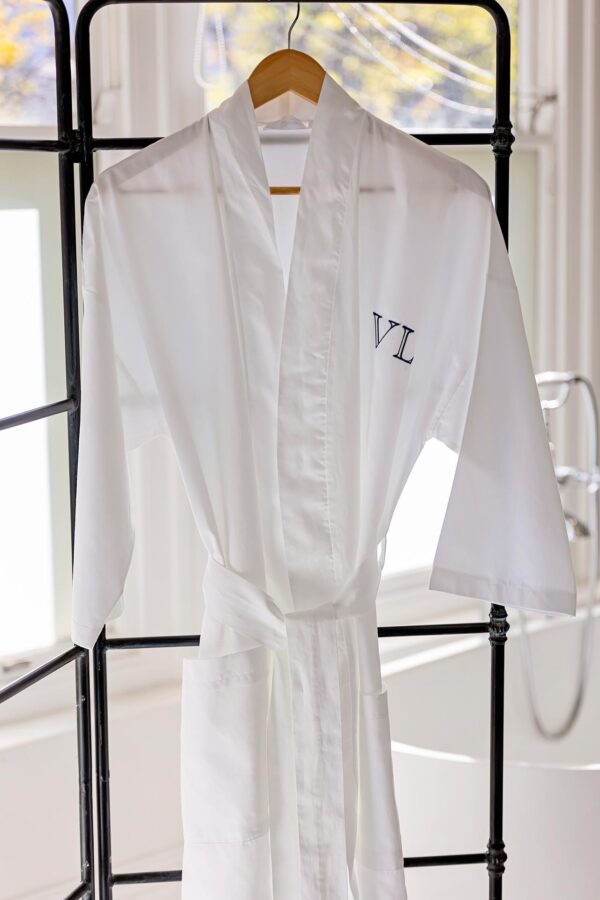 Egyptian Cotton Gown - White