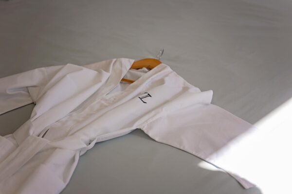 Egyptian Cotton Gown - White