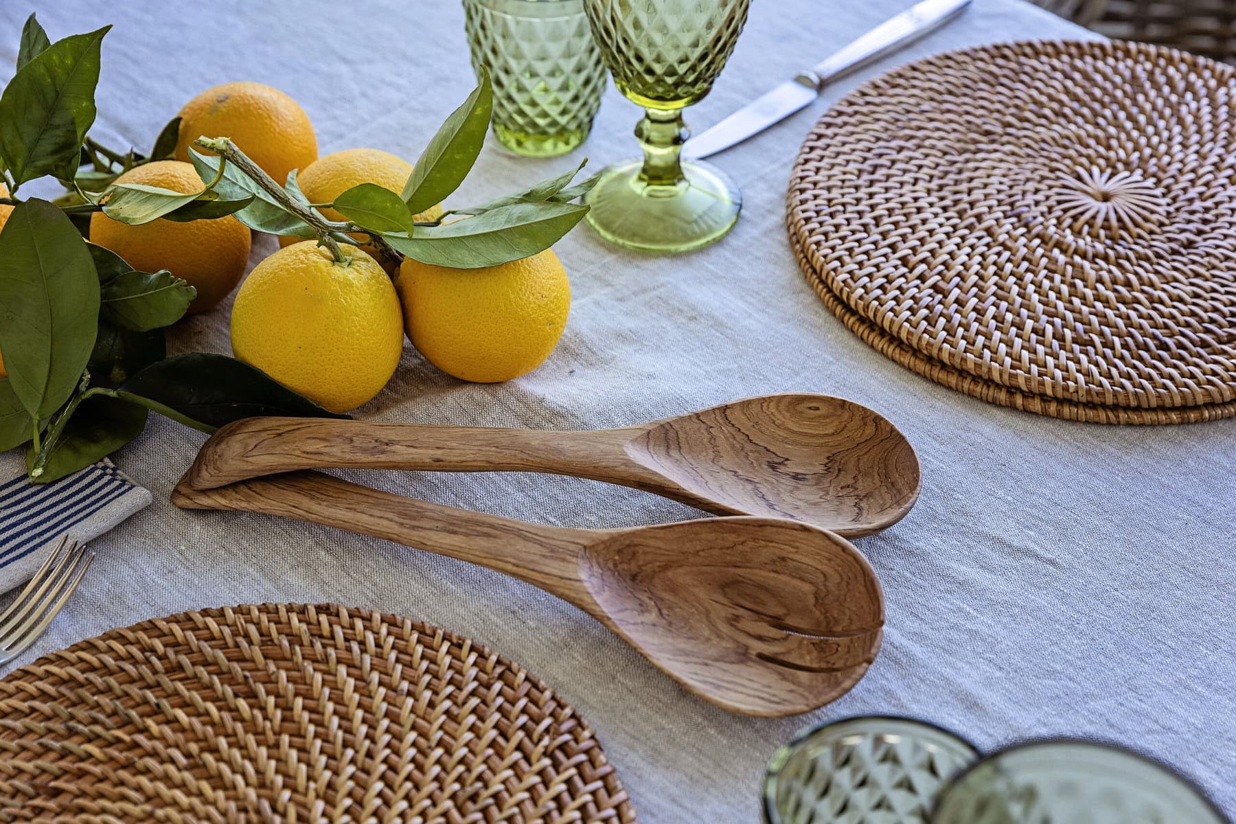 Wooden Salad Servers