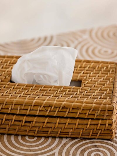 Rattan Tissue Box Holder