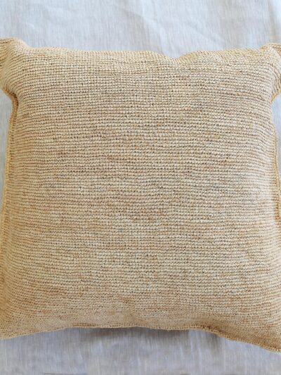 Cushion Raffia Crochet