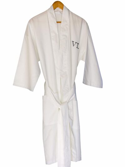 Egyptian Cotton Gown - White