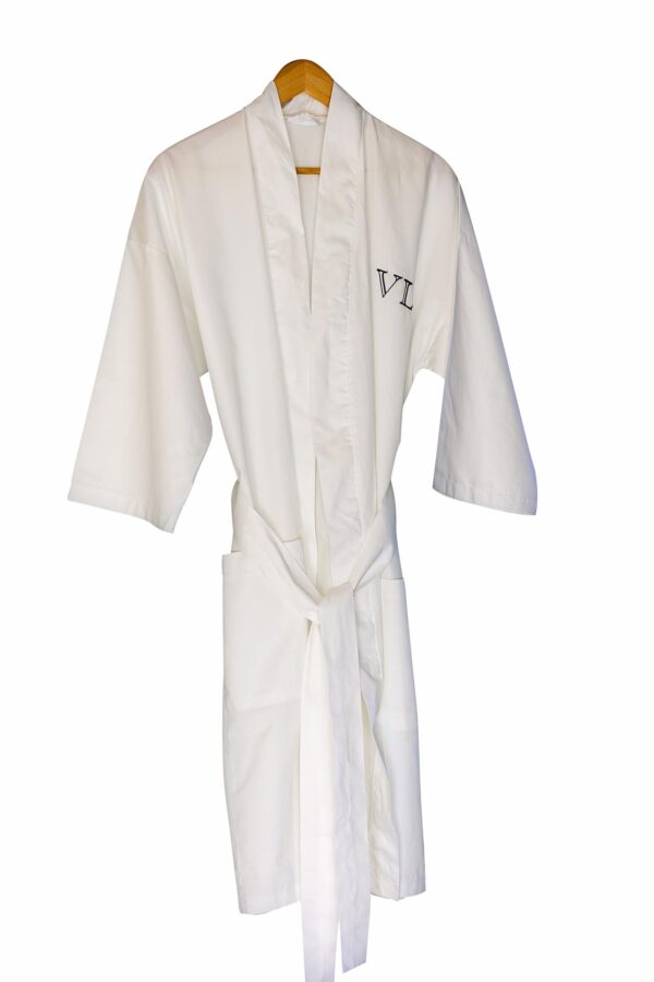 Egyptian Cotton Gown - White