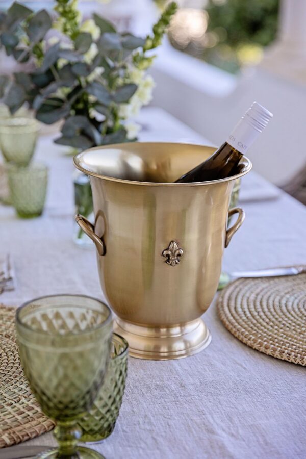 Fleur Brass Wine Cooler