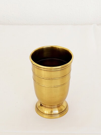 brass tumbler