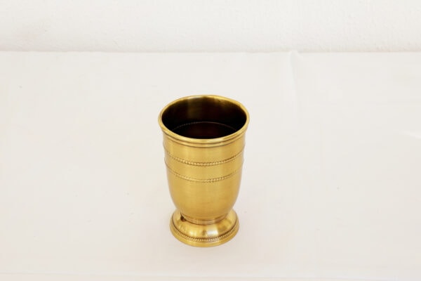 brass tumbler