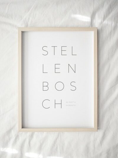 stellenbosch lettering print image