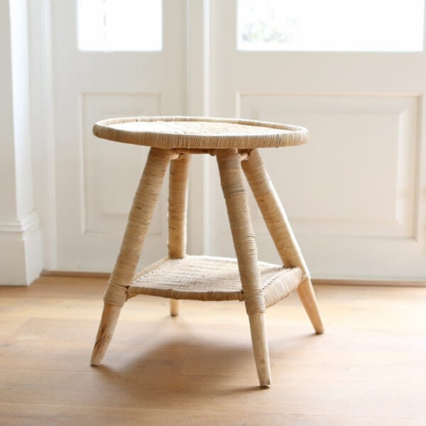woven table natural