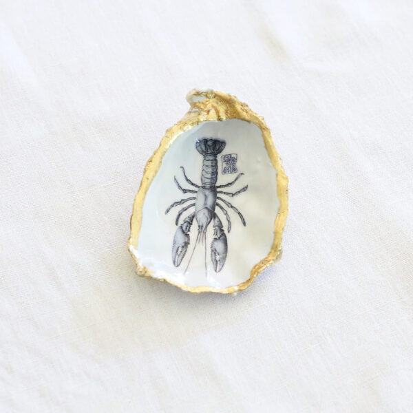 docorated oyster shell dish_lobster_crayfish