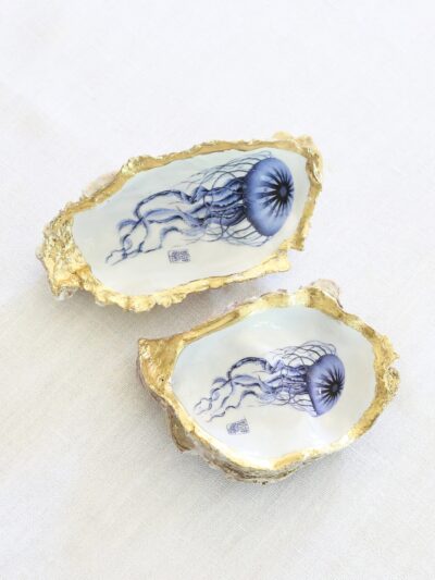 docorated oyster shell dish_jellyfish