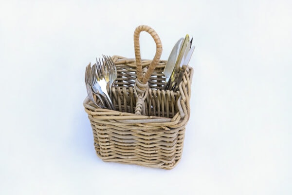 woven cutlery holder