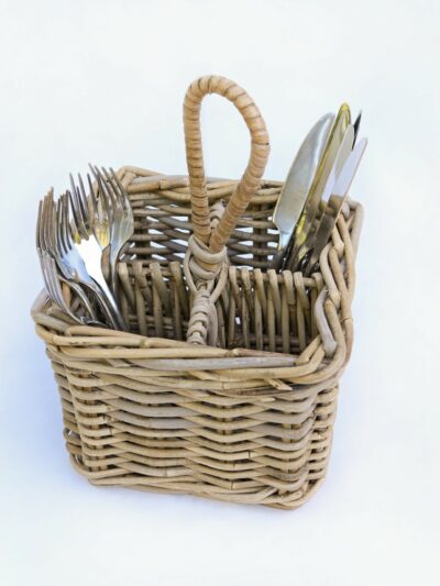 woven cutlery holder