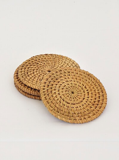 rattan coasters