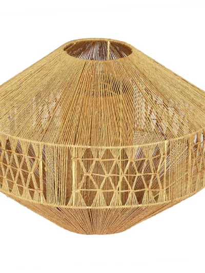 Jute Pendant Gem shaped light