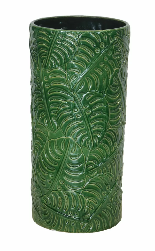 Umbrella Holder Green Ceramic Villa Lifestyle