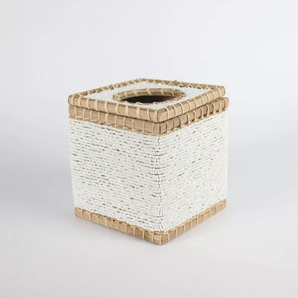 Tissue box beaded