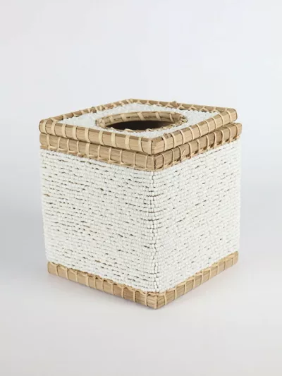 Tissue box beaded