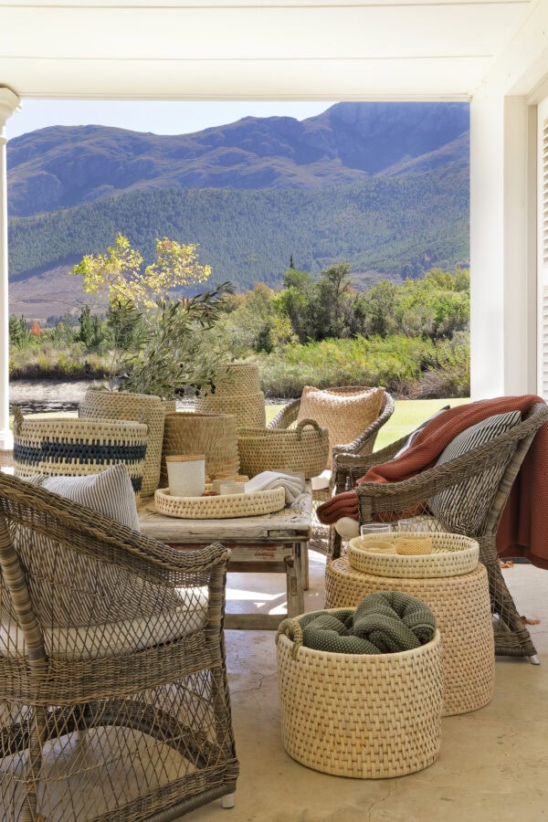 Village lifestyle lifestyle lounge image with rattan furniture