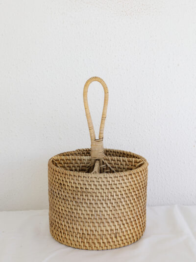 Rattan Cutlery Holder