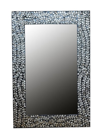 Framed Mirror using Mop flower