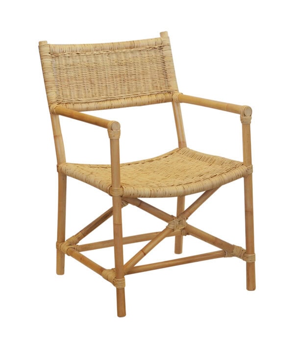 directors chair in natural wicker