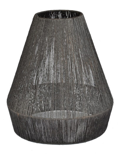 Jute Diamond Pendant Black