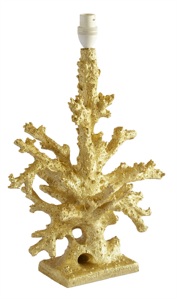 Lamp Base Coral Gold