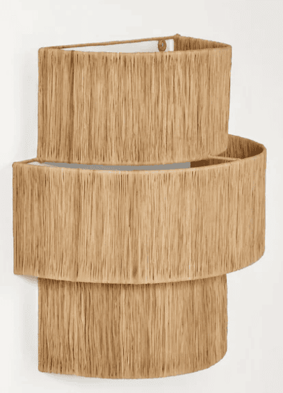 Raffia Wall Sconce - Image 2