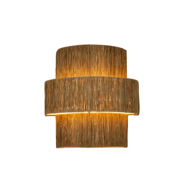 Raffia Wall Sconce - Image 3