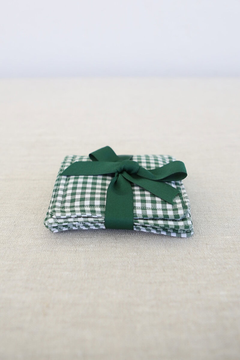 Gingham Coaster Sets - Image 2