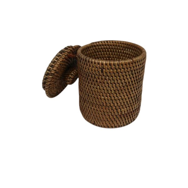 Rattan Holder with Lid